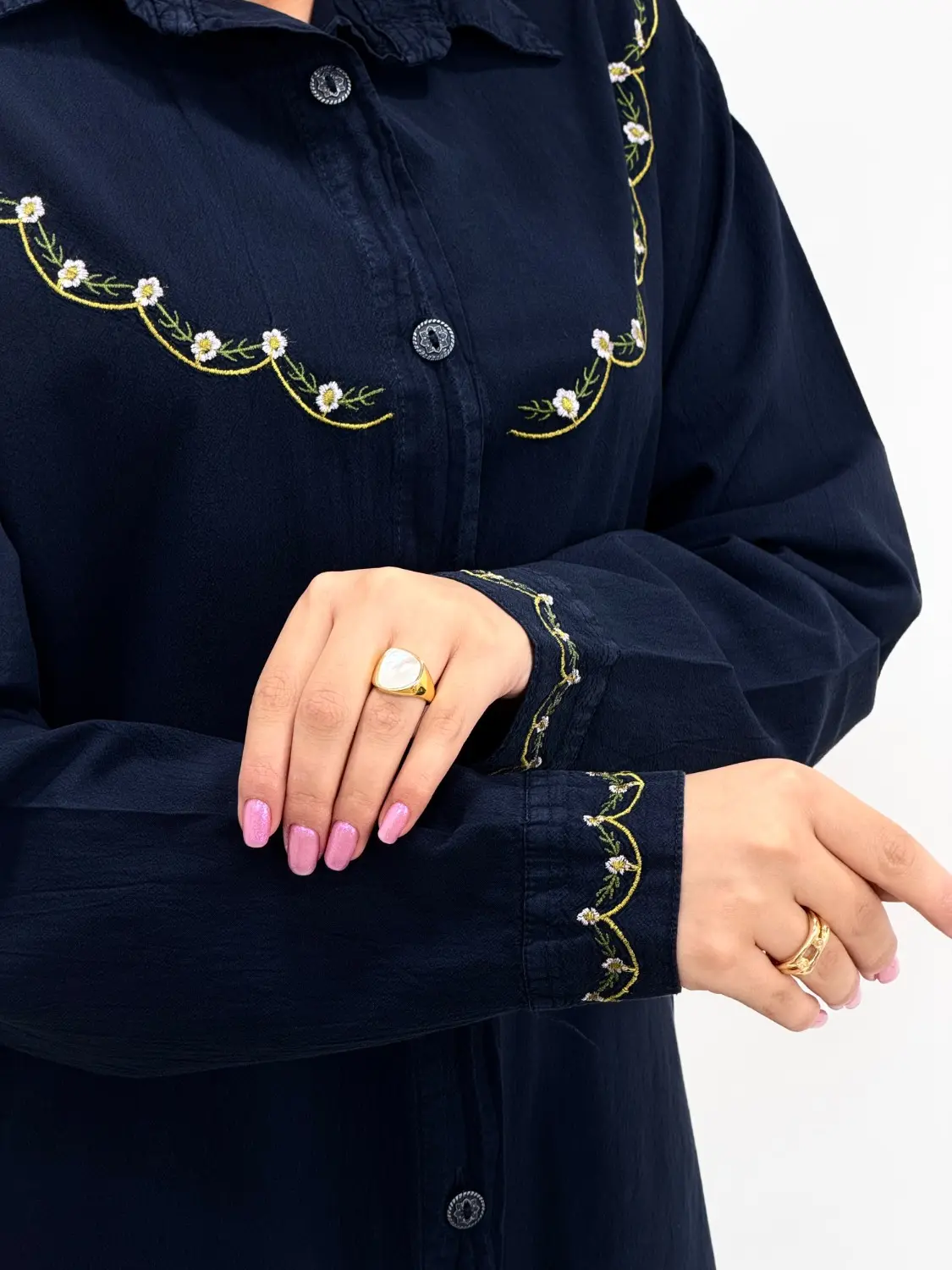 مانتو لینن گلدوزی دلسا 1